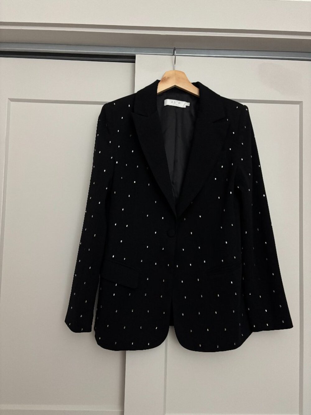 ASTR Sparkle Black Blazer Size Small